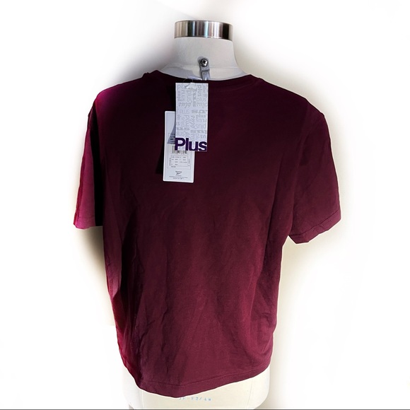 NWT maroon Reebok graphic tee size 1X - Picture 4 of 7